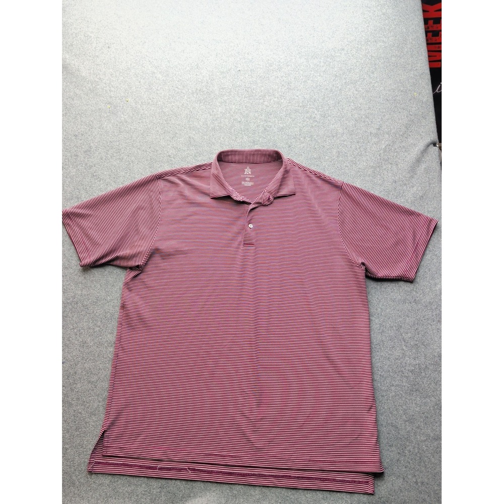 Turtleson XXL Tour Performance Men's Polo Shirt Size XXL Striped Red